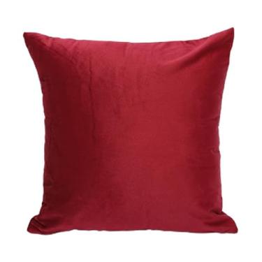 Imagem de KIT 6 ALMOFADAS DECORATIVAS CORES SÓLIDAS COM ENCHIMENTO PARA QUARTO SALA OU SOFÁ(MIX_PALHA&VINHO)