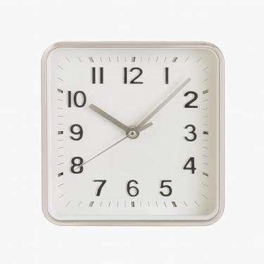 Imagem de Relogio Parede, RelóGio de Parede Cozinha, Silencioso Moderno, Decorativo Quarto Sala EscritóRio(20cmx20cmx5cm)(Quadrado Prata)