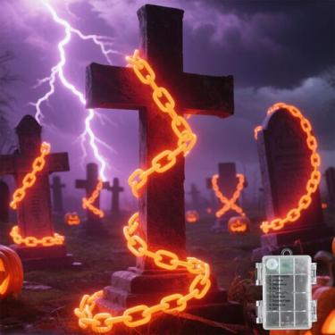Imagem de Temporizador de bateria String Lights Ohwewant 3xAA de 10 pés e 8 modo