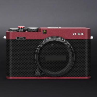Imagem de X-E4 Premium Camera Premium Adesivo Película Protetora Anti-arranhões para FujiFilm X-E4 XE4 Decalques (Vermelho Metálico)