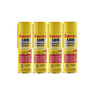 Imagem de Kit 4 Óleos Desengripante Lubrificante Multi 300ml Starret - STARRETT