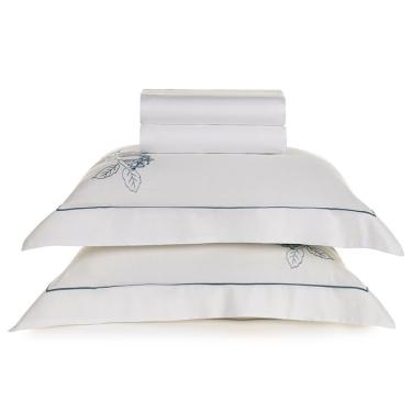 Imagem de Jogo De Cama Queen Com 04 Peças Aster Branco - Karsten