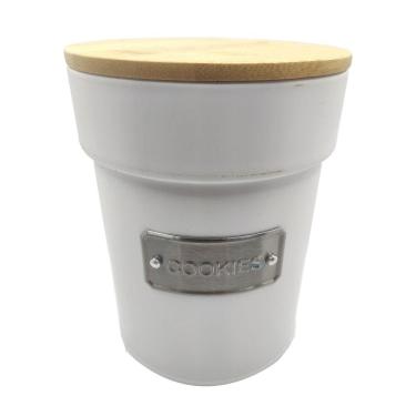 Imagem de Lata Porta Mantimentos Condimentos Cookies Biscoito 1L Yoi