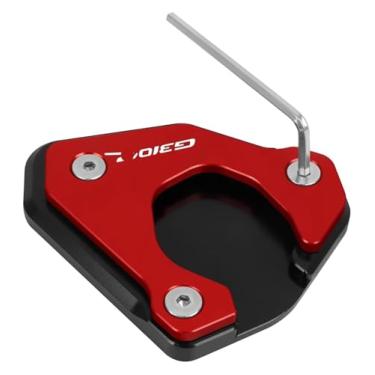 Imagem de Acessórios de motocicleta Placa de extensão de suporte CNC Suporte lateral para pé Almofada de ampliação compatível com G310GS G 310GS G 310 GS 2017-2023 (G310r Vermelho 22-23)