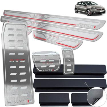 Imagem de Descanso + Pedaleira + Soleira Prata AR Polo GTS 250 TSI