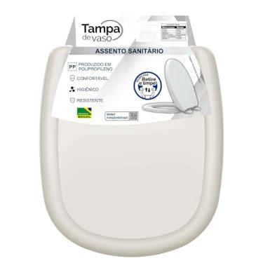 Imagem de Assento Sanitário Sabatini Palha – Tampa de Vaso em Polipropileno Reforçado com Fechamento Convencional
