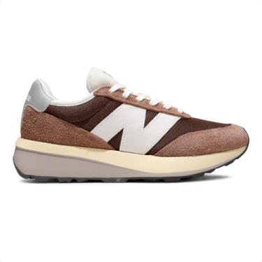 Imagem de Tênis New Balance 370v1 Unissex (Marrom/Branco, BR, Adulto, Numérico, 42)