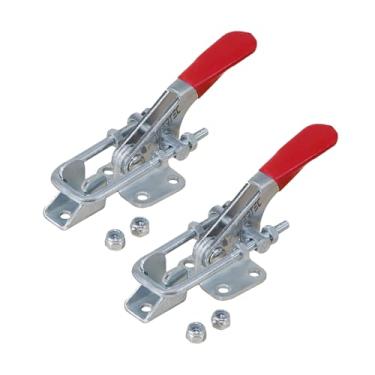 Imagem de POWERTEC 20310-P2 Trava de ação com parafuso em U roscado e cabo de vinil – capacidade de retenção de 180 kg, 323, pacote com 2