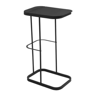 Imagem de FytStycale Suporte portátil para saco de lixo, decoração moderna para lata de lixo, organizador para cozinha, reciclagem, festa, acampamento, Preto