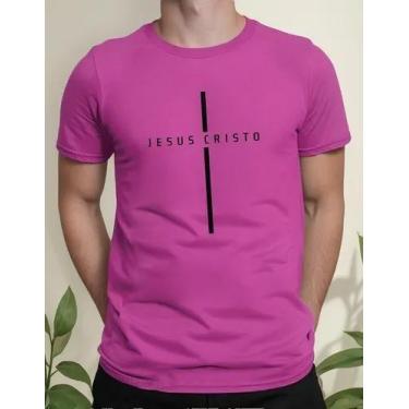Imagem de Camiseta Camisa Algodão Feminina Masculina Adulto Gospel Evangélica Ca