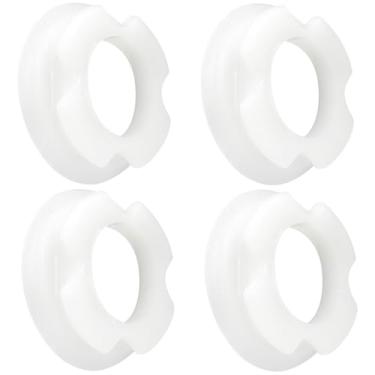 Imagem de Pacote com 4 buchas de nariz 32189 (#32189.0000) Ultra plástico para substituição de buchas de ponta helicoidal CDS-3, ULTRA-1, ULTRA-2A, bucha de nariz helicoidal Hopper, branco