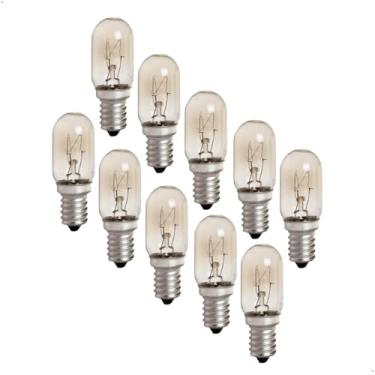 Imagem de Kit 10 Lâmpadas Incandescentes 110V 25W E17 Forno Fogão Geladeira Micro-ondas - Tem Luz | G-Light