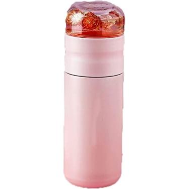Imagem de Thermos Caneca de viagem de café com filtro de aço inoxidável copo de garrafa de chá com infusor de vidro separa chá e água 300 ml garrafa térmica a vácuo de inauguração de casa