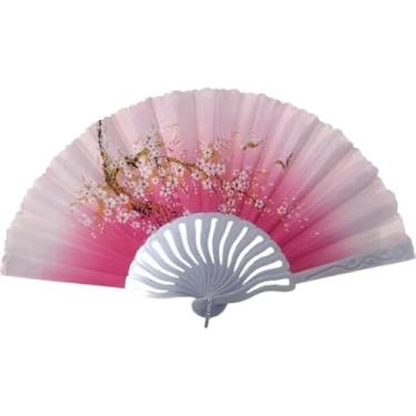 Imagem de Leque De Mão Grande Kung Fu Tai Chi Apresentação Dança(Rosa)