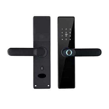 Imagem de Fechadura de porta inteligente com impressão digital WiFi inteligente 2,4 G 5 tipos de métodos de desbloqueio de casa inteligente abertura remota sem chave H4 (Cor: 22 x 170, Tamanho: Todos) (28 x 300