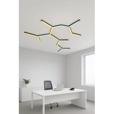 Imagem de Luminária Perfil Led Modulo Y Sobrepor 35mm Moderna - Redtun, Preto, 1