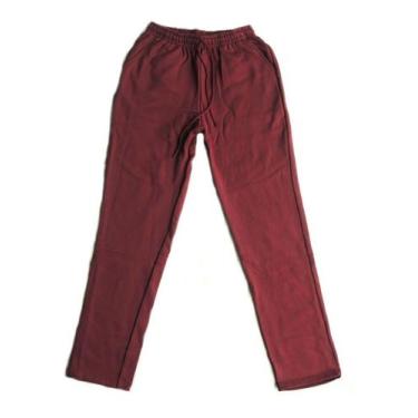 Imagem de Calca Moletom Flanelado Malwee Masculina Sem Punho 3 Bolsos 6672, Verm