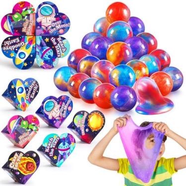 Imagem de Presentes de Dia dos Namorados Galaxy Slime Ball Kits, pacote com 30 u