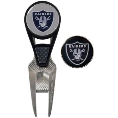 Imagem de Team Effort Oakland Raiders CVX Ferramenta de reparo de marcas esféricas e 2 marcadores de bola