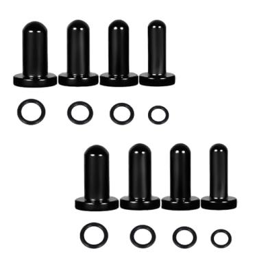 Imagem de Vankula Kit de alongamento de orelha com anéis de borracha, 14 peças/8 peças, incrementos de 0,5 mm, kit de alongamento de alargador de orelha hipoalergênico de aço inoxidável, 1mm-4mm 14PCS, Metal