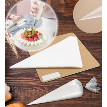 Imagem de Kit de sacos de confeitar 100 peças de 30 cm – Ferramentas de pastelaria descartáveis de grau alimentício premium para decoração de bolos, biscoitos, cupcake, cobertura, fondant e designs de