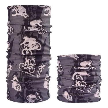 Imagem de Bandana Ciclismo Balaclava Proteção Uv Rosa 49 X 24 Cm