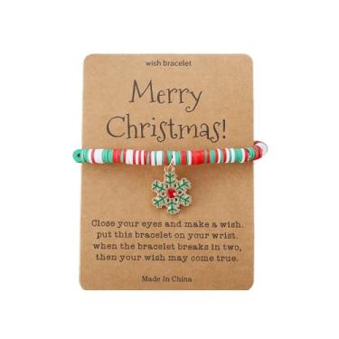 Imagem de Pulseiras de Natal femininas elásticas ajustáveis com meias de floco de neve, presentes de festa de Natal, One Size, Liga de aço, Sem Pedra Preciosa