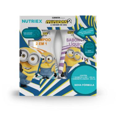 Imagem de KIT MINIONS SHAMPOO 2 EM 1 250ML + SABONETE LIQ 250ML