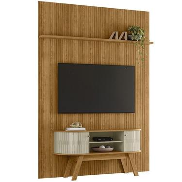 Imagem de Painel E Bancada Tv 65 Polegadas 245x179 Cm Silverstone Madetec Cumaru Opala