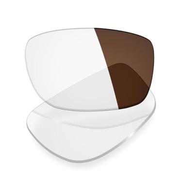 Imagem de Mryok Lentes de reposição UV400 para óculos de sol Costa Del Mar Jose, HD Polarized, proteção UV, resistente a impactos e ajuste perfeito - marrom fotocromático anti luz azul