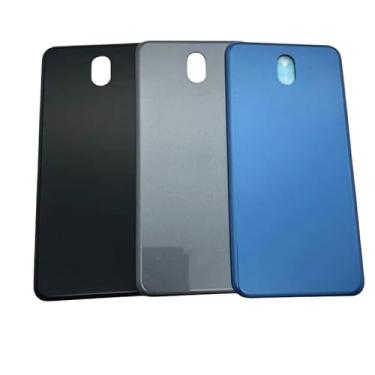 Imagem de SHOWGOOD para LG K30 2019 LM-X320EMW Caixa traseira para porta traseira peças de reparo para LG K30 2019 capa de bateria (preto)