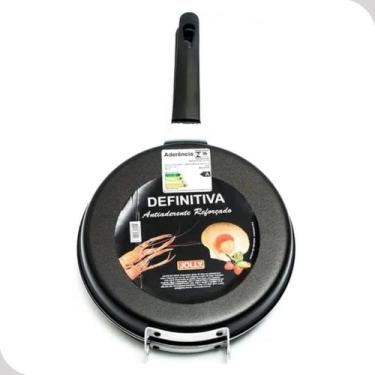 Imagem de Frigideira Omeleteira Antiderente Teflon Panela Preta - Jolly