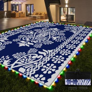 Imagem de Tapete ao ar livre Pafolo 274x366cm Luzes LED impermeáveis