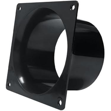 Imagem de Conector de flange reto ABS de 7,6 cm, conector de tubo de ventilação, adaptador de flange de mangueira de tubo de ar para máquina de lavar, ventilador de duto, saída de ar, exaustor, exaustor