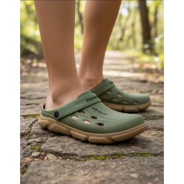 Imagem de Sandália Ortopédica Boaonda Adventure Super Leve  Conforto, Verde, Beg