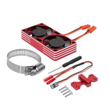 Imagem de YIJU Kit de Ventoinhas para Dissipação de Calor de Motor de Carro RC - Radiador de Motor - Acessório Eficiente e de Instalação Rápida - Compatível com, Vermelho