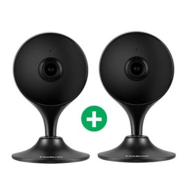 Imagem de Kit Câmera Inteligente Wi-Fi Full HD Intelbras iM3 Preta