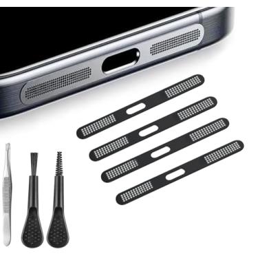 Imagem de Capa antipoeira para alto-falante de telefone para iPhone 17 Pro (preto)