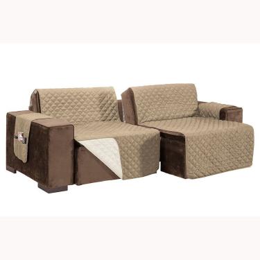 Imagem de Protetor de Sofá Assento 1,80m Retrátil MR100% Poliéster - Palha/Cáqui