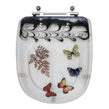 Imagem de Tampa De Vaso Decorada Sabatini Preto Cristal Vaso Icasa