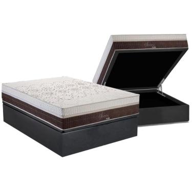 Imagem de Cama Box Baú Casal: Colchão Molas Ensacadas Polar Masterpocket Sporting + Base Gray(138X188)
