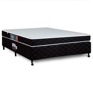 Imagem de Cama Box + Colchão Castor Casal Montblanc Double Face D33 138x188x45cm