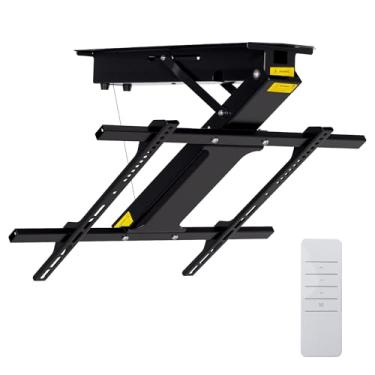 Imagem de Fromann Suporte de parede para TV com controle remoto, teto elétrico ajustável, suporte de teto motorizado para tela de 32 a 70 polegadas