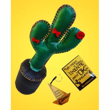 Imagem de Trava Porta Aparador Encosto Peso | Enfeite Artesanal | 5 PONTOS@ (Cacto)