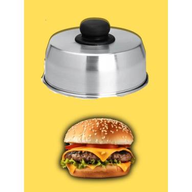 Imagem de 1 Abafador De Hamburguer Beirute Lanche em Alumínio Lanchonete Restaur