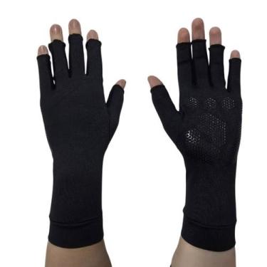 Imagem de Luva Media Dedos Longos Proteção Solar UV50 Antiderrapante - Buritis, 