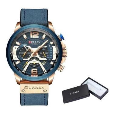 Imagem de Relógio Curren Masculino 8329 Azul Analógico e Caixinha