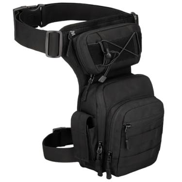 Imagem de LUMINFLY Pochete de poliéster impermeável com fivelas de liberação rápida, bolsa de cintura ajustável para caminhadas, pesca, fotografia, acampamento,