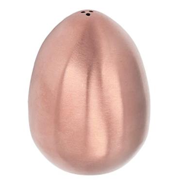 Imagem de Luqeeg Agitador de Sal Em Forma de Ovo, Aço Inoxidável, Fácil de Distinguir, para Armazenar Temperos, Restaurante, Banquetes (Ouro rosa)