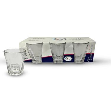Imagem de COPO DE VIDRO CASA BLANCA 45ml SEU LAR KIT C/6